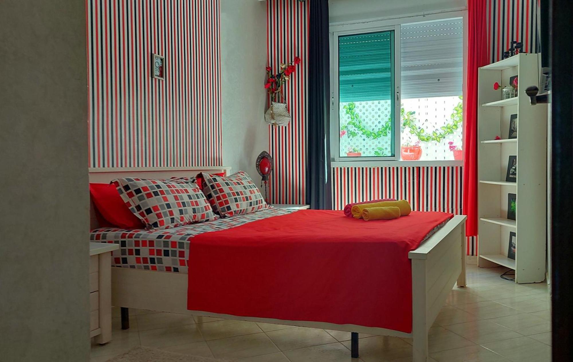 Stay Here, Nice Apartment With Garden View In Center, 1 Min Walk From Beach Эль-Джадида Экстерьер фото